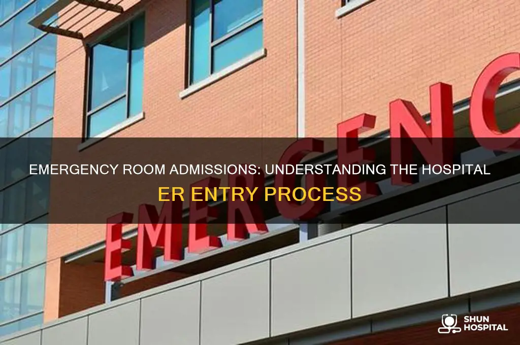 how are people admitted through the er at hospital