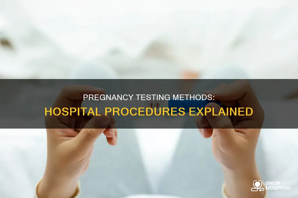 how are pregnancy tests at hospital done