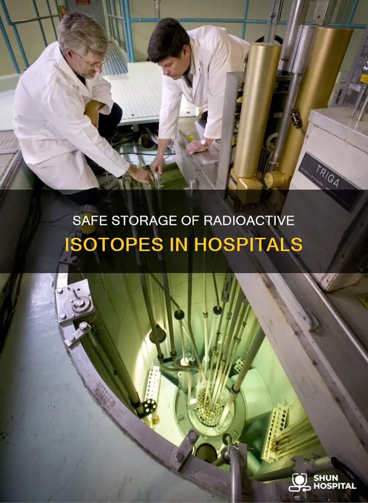 how are radioactive isotopes stored in hospitals