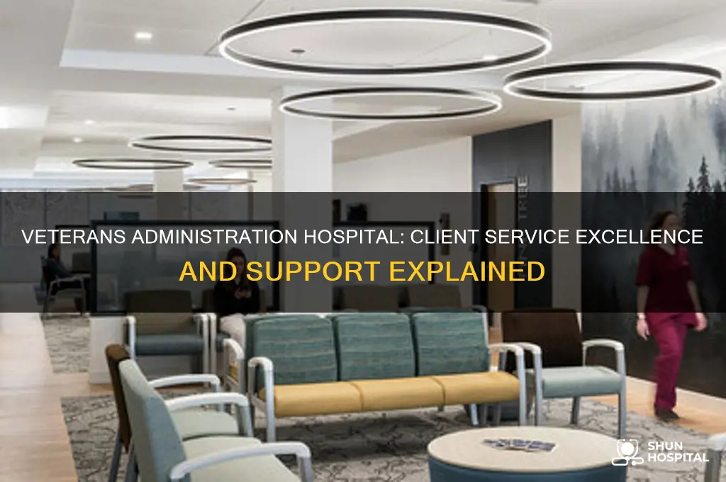 how are the clients serviced at the veterans administration hospital