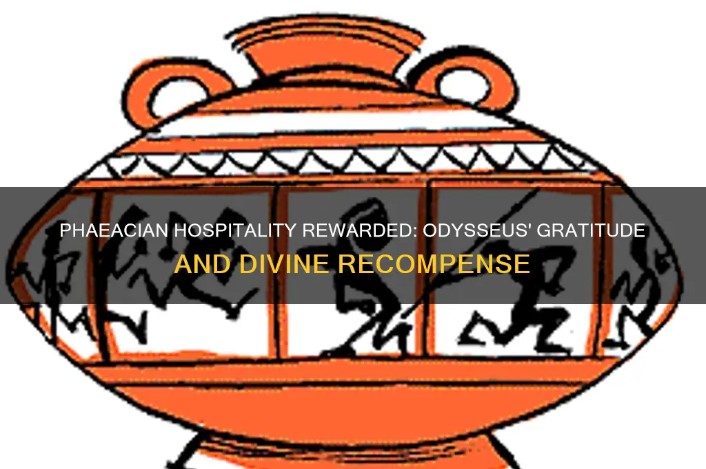 how are the phaeacians repaid for their hospitality towards odysseus