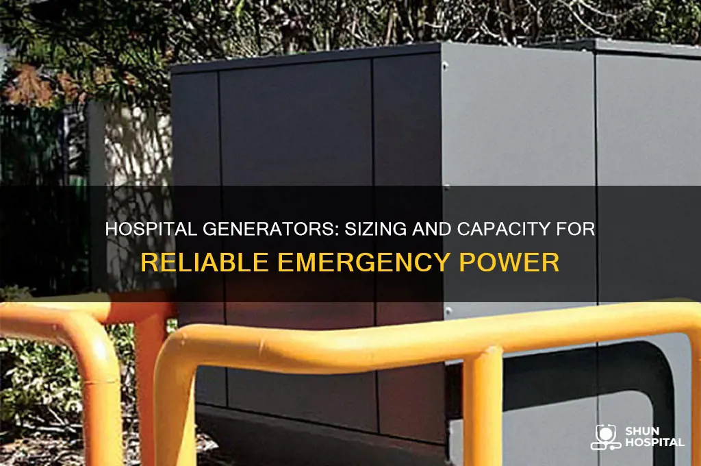 how big are hospital generators