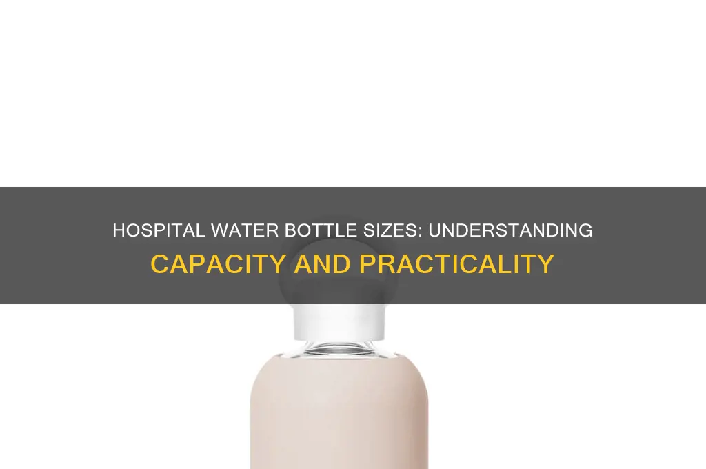how big are hospital waterbottles