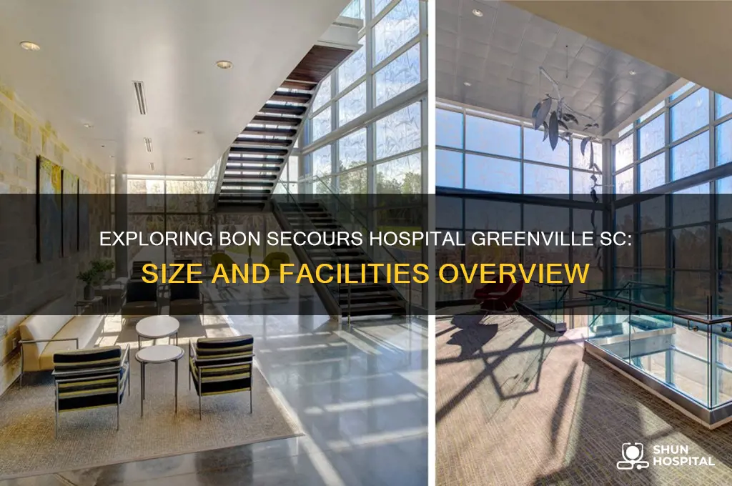 how big is the bon secours hospital in greenville sc