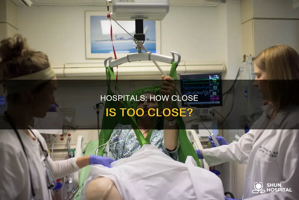 how close are hospitals to each other
