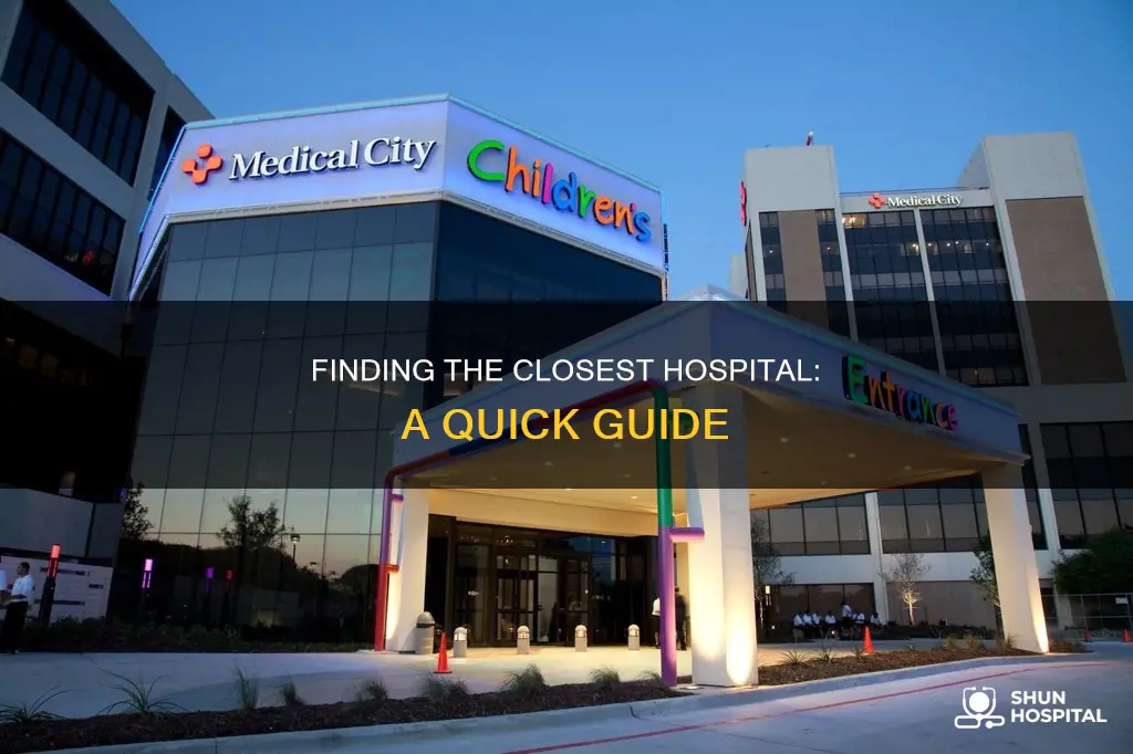how close is a hospital to me