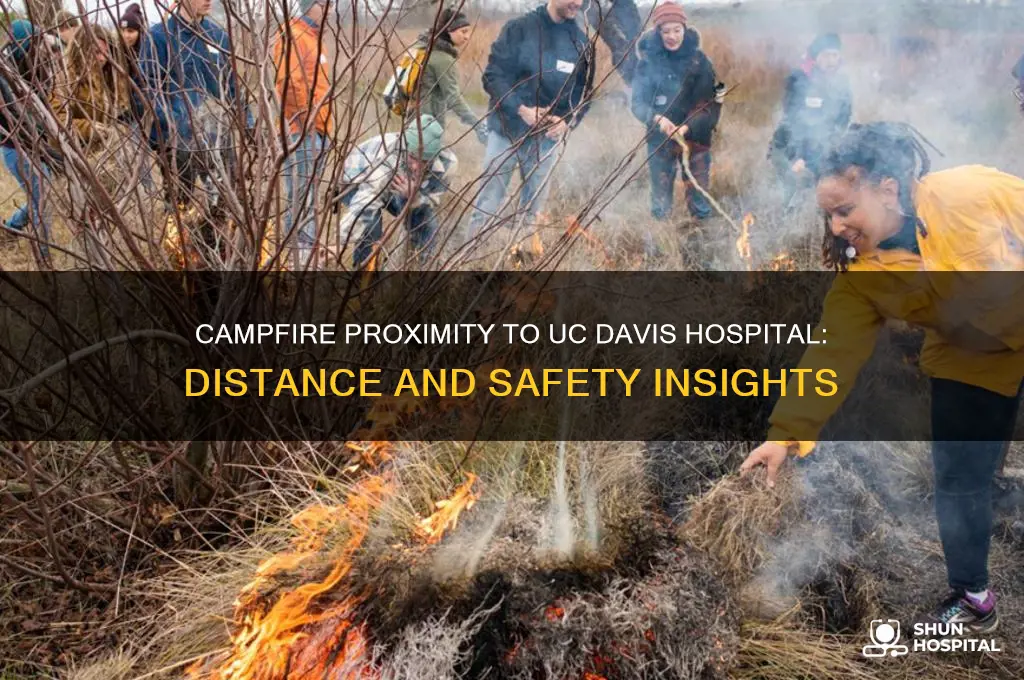 how close is the campfire to uc davis hospital
