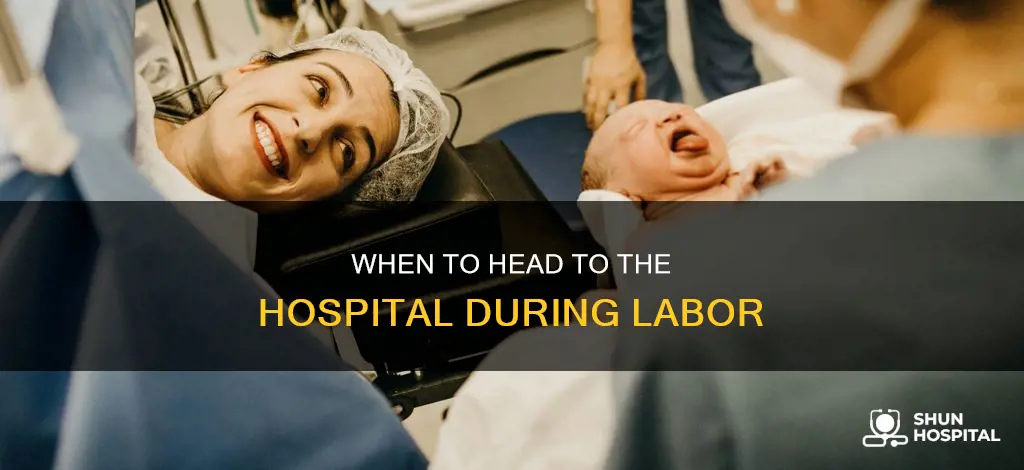 how close should contractions be before hospital