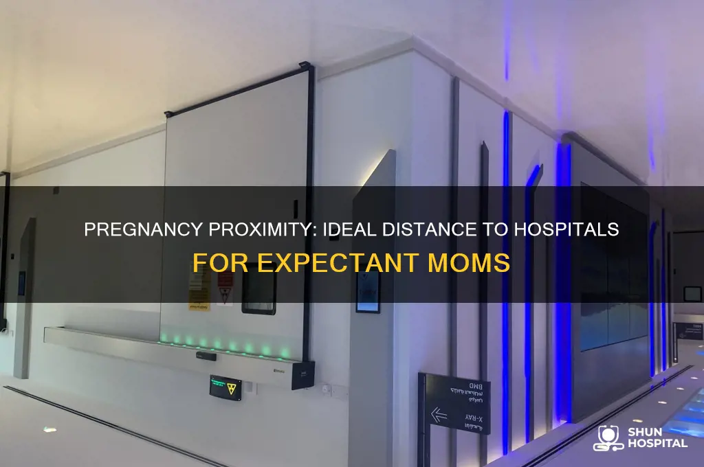 how close should you be to the hospital when pregnant