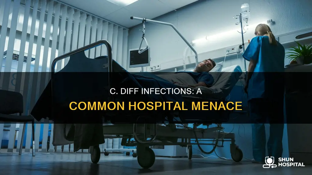 how common is c diff in hospitals