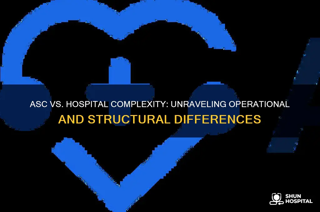 how complex is an asc compared to a hospital