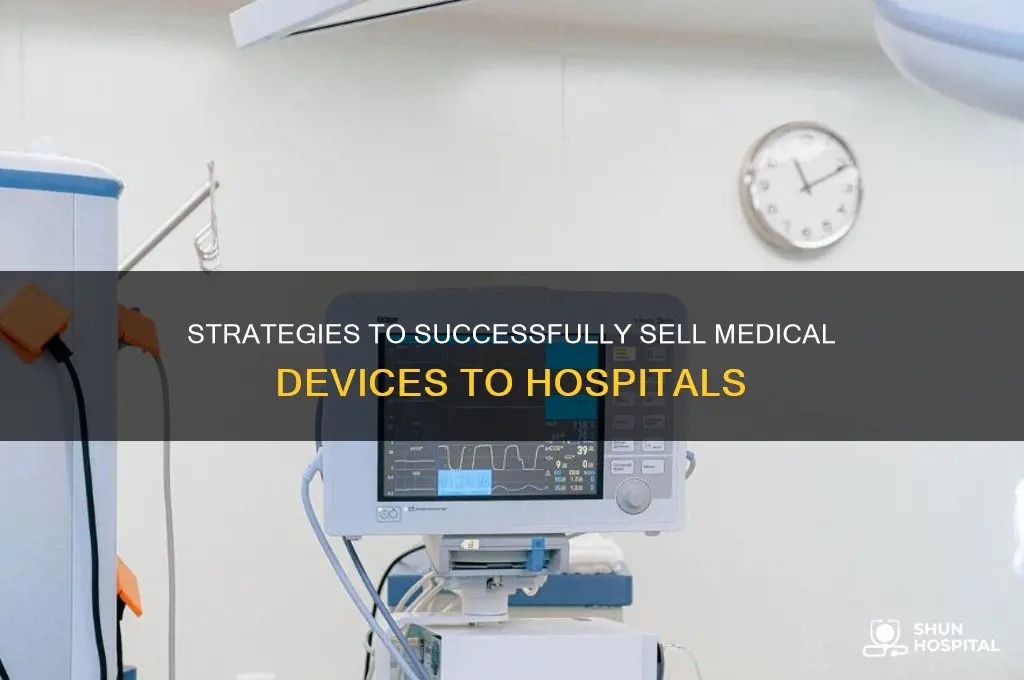 how could we sell the medical device to the hospital