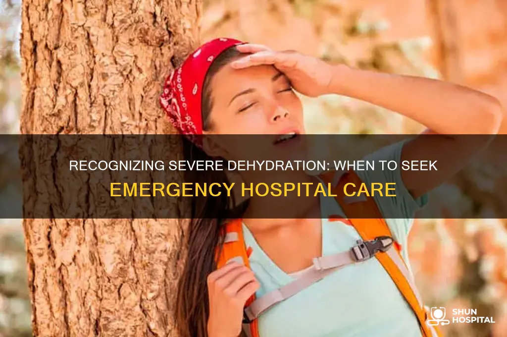 how dehydrated before hospital