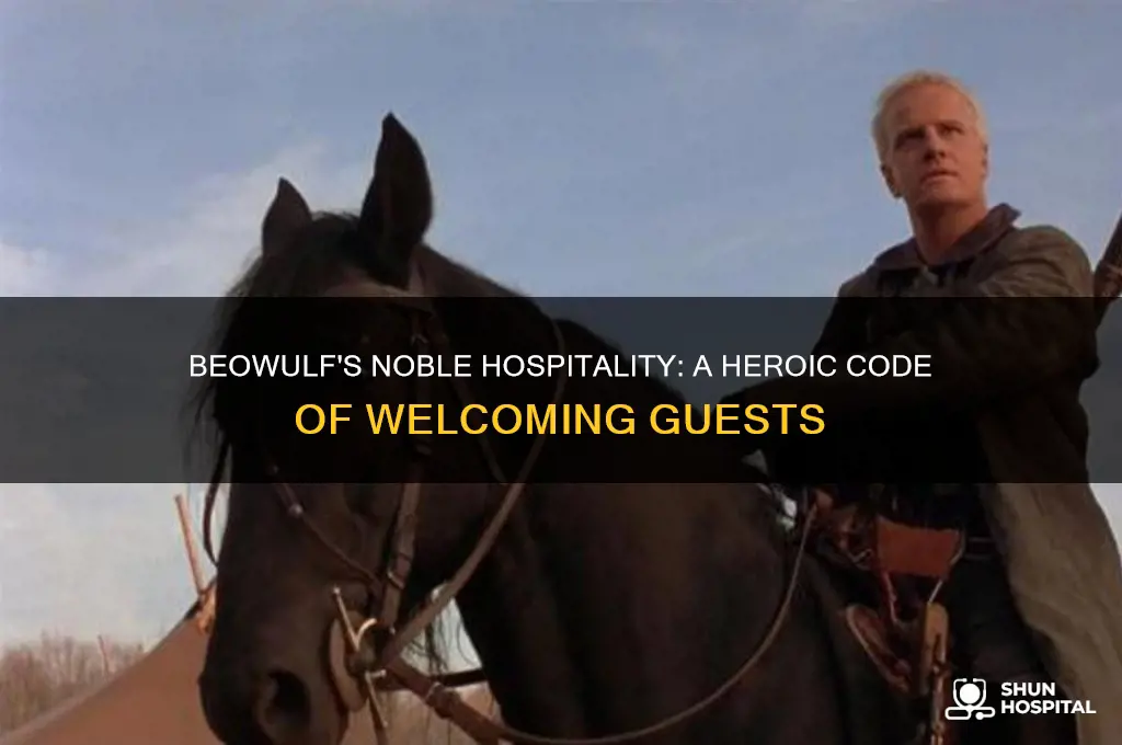 how did beowulf show hospitality