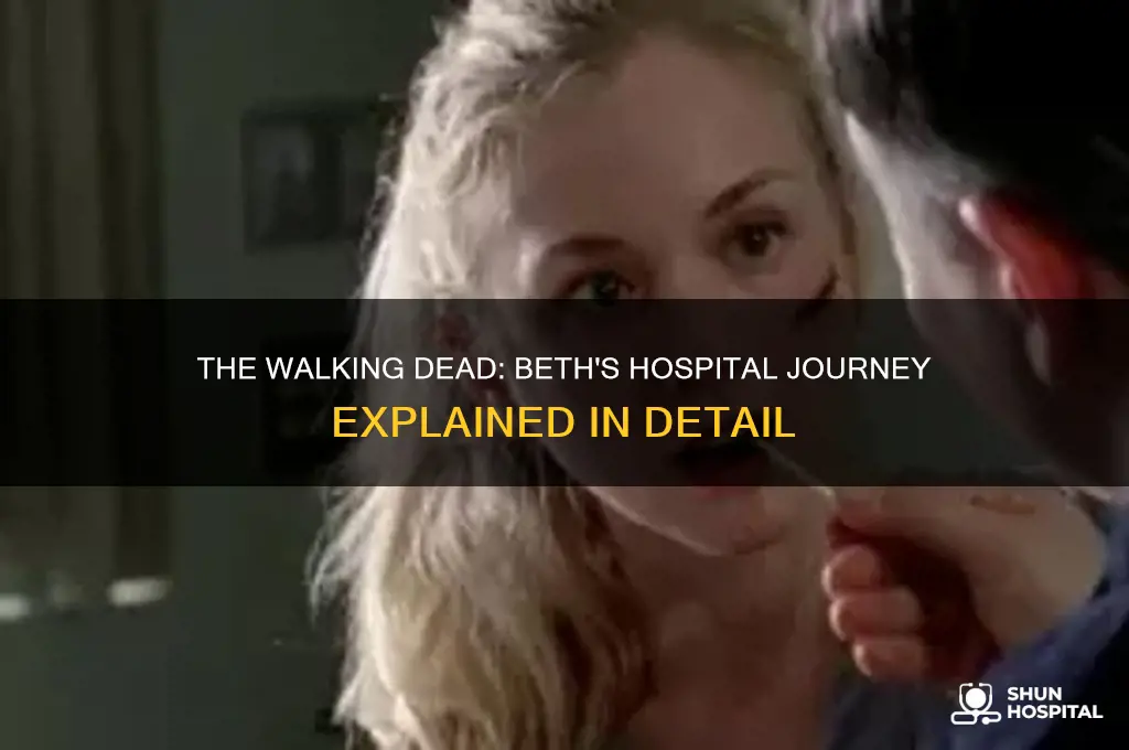 how did beth end up in the hospital walking dead