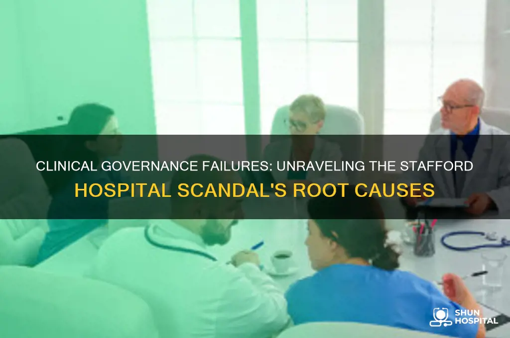 how did clinical governance contribute to the stafford hospital scandal