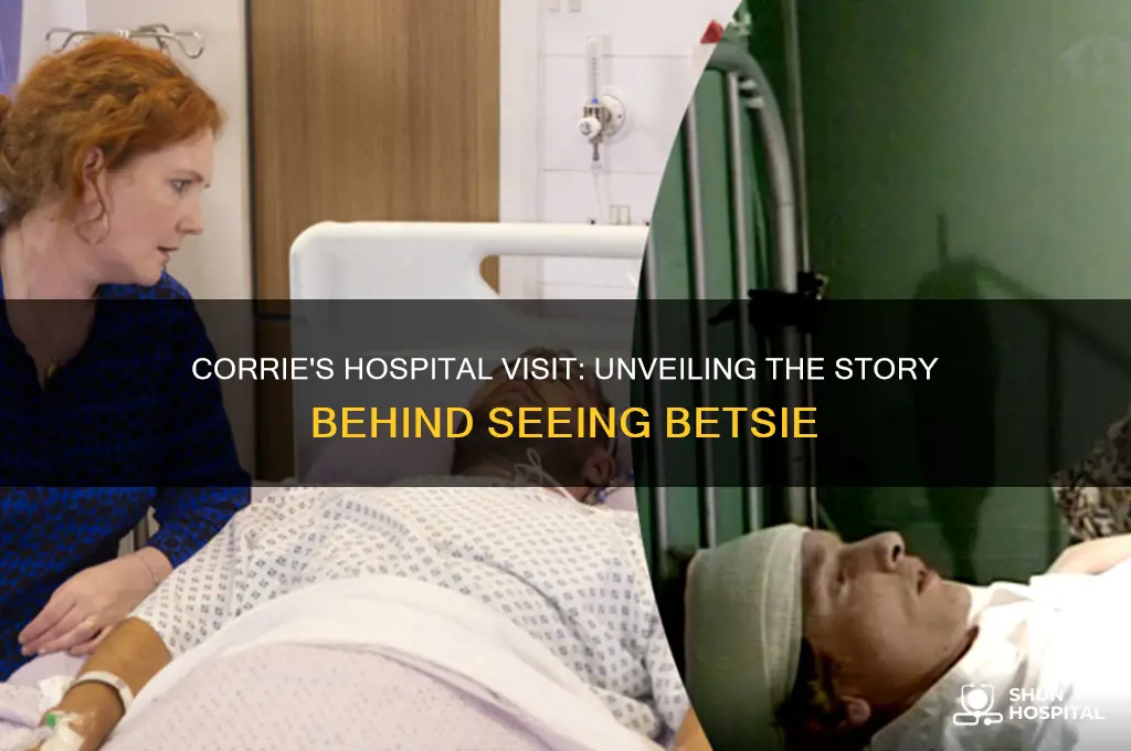 how did corrie enter the hospital to see betsie