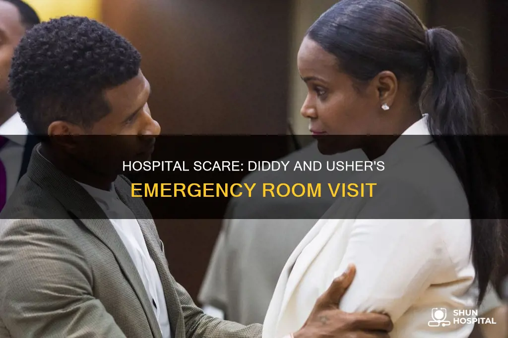 how did diddy and usher to hospital