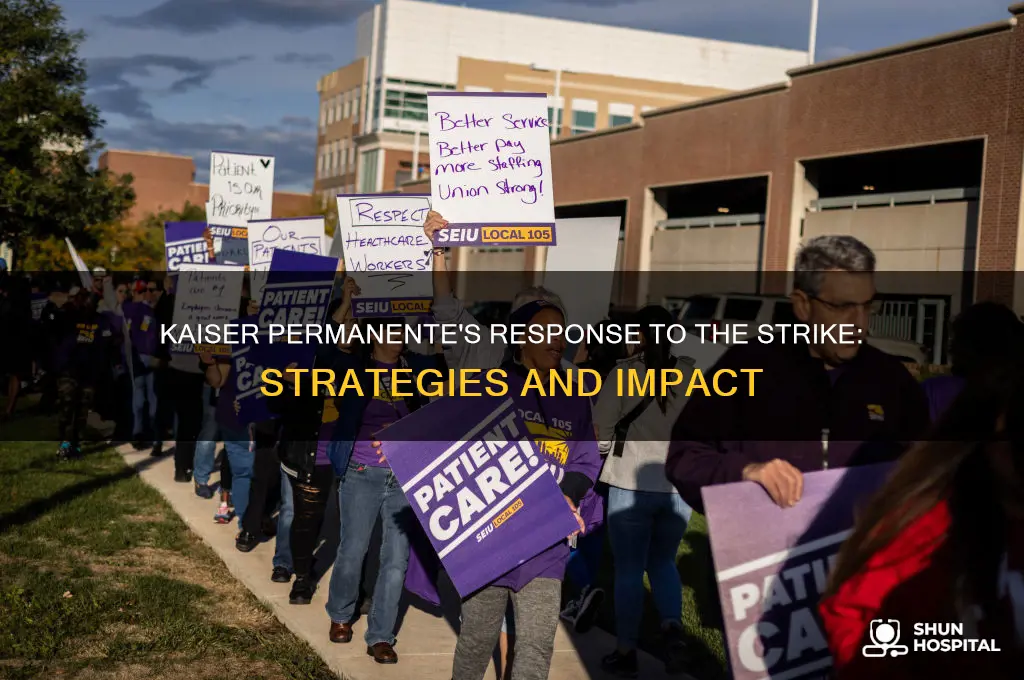 how did kaiser permanente hospital react to the stike