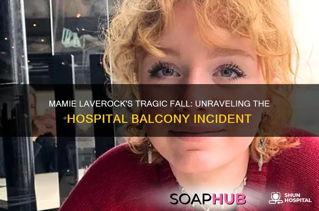 how did mamie laverock fall from a hospital balcony