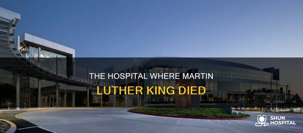 how did martin luther king die hospital