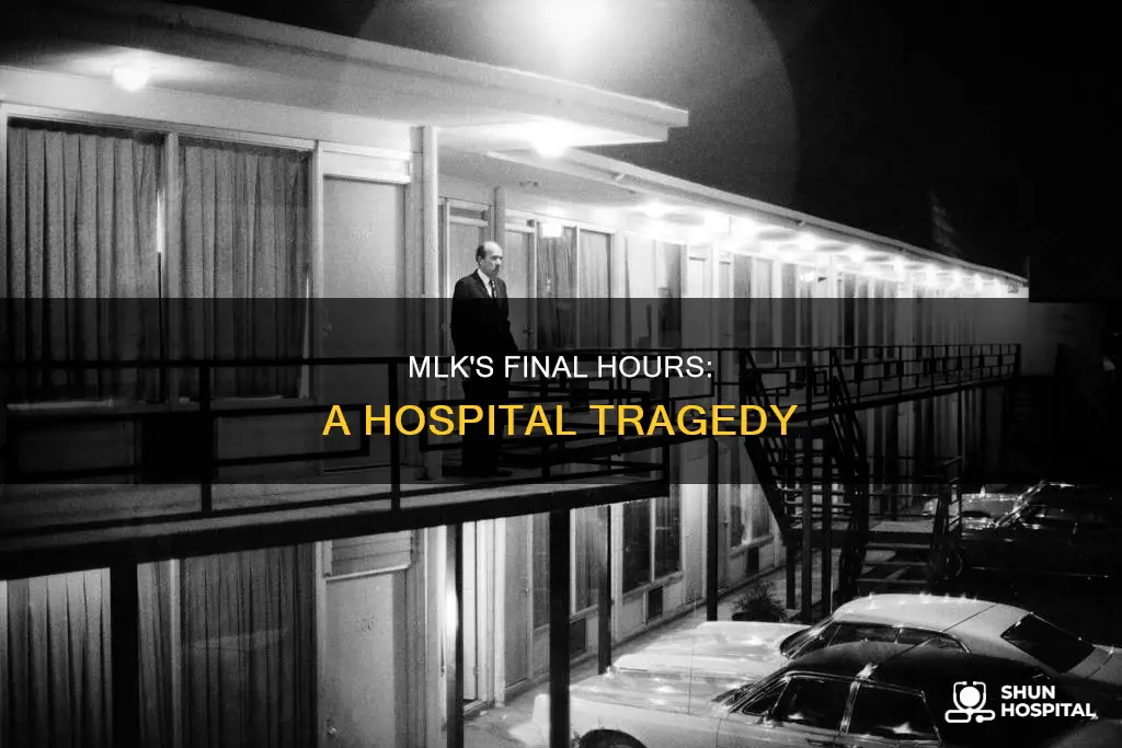 how did mlk die in the hospital