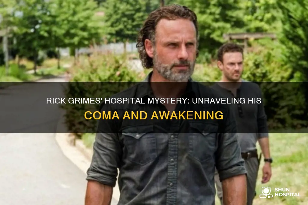 how did rick grimes end up in the hospital