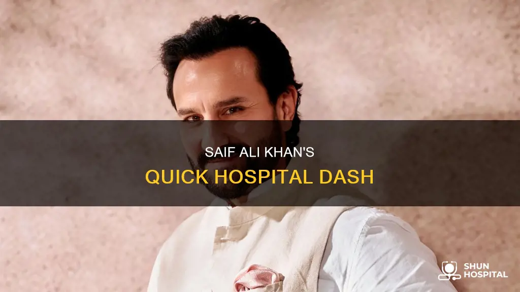how did saif ali khan reach hospital