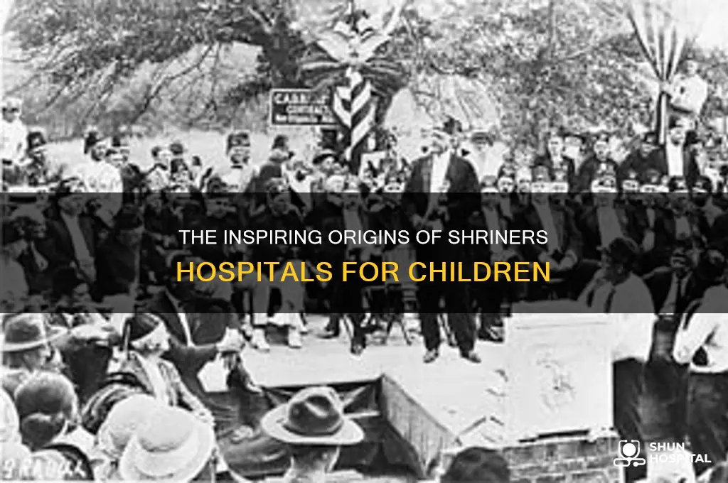 how did shriners hospital start