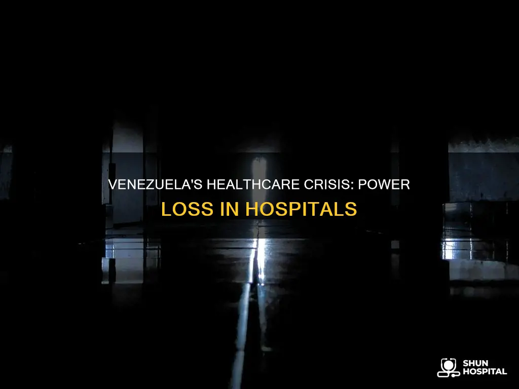 how did the venezuelan hospitals lose power