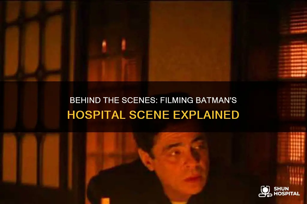 how did they film the hospital scene in batman