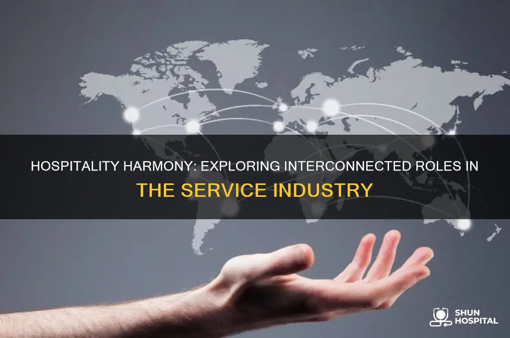 how different functional roles within the hospitality sector interrelate
