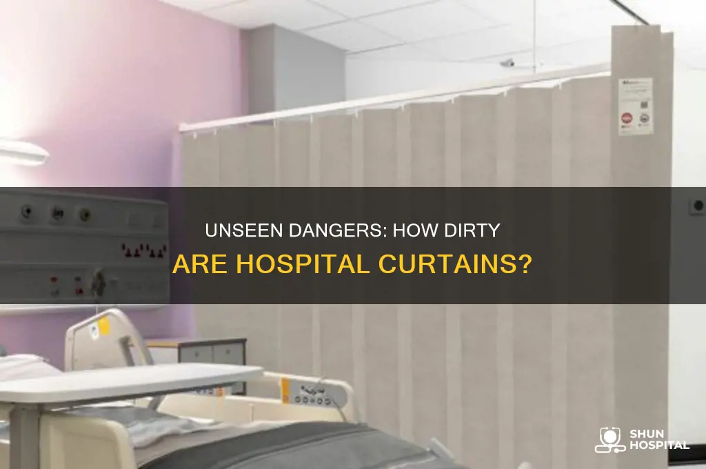 how dirty are hospital curtains