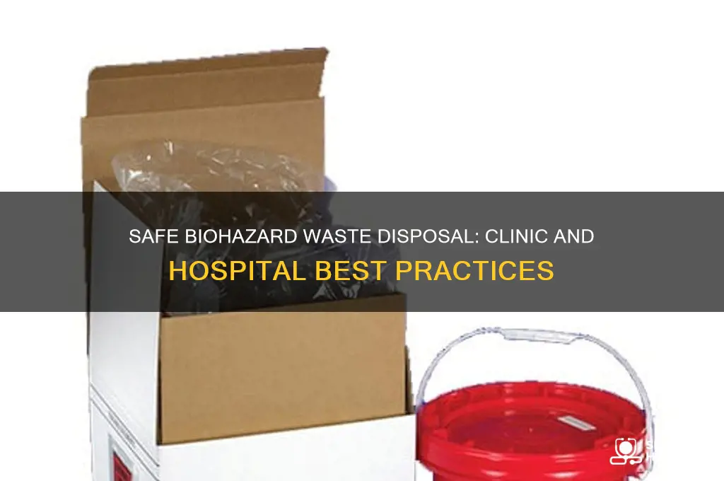how do clinics and hospitals dispose of biohazard waste