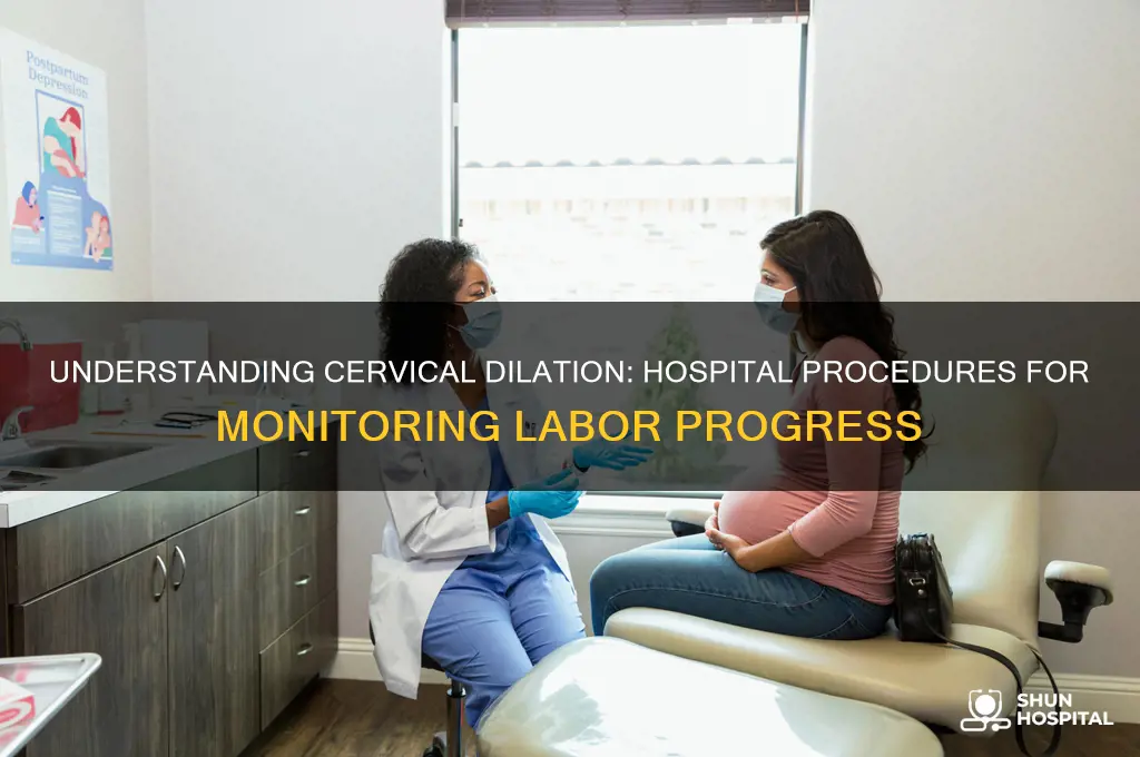 how do doctors check for dilation when at hospital