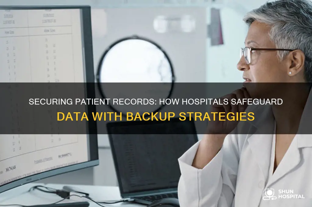 how do hospitals backup data