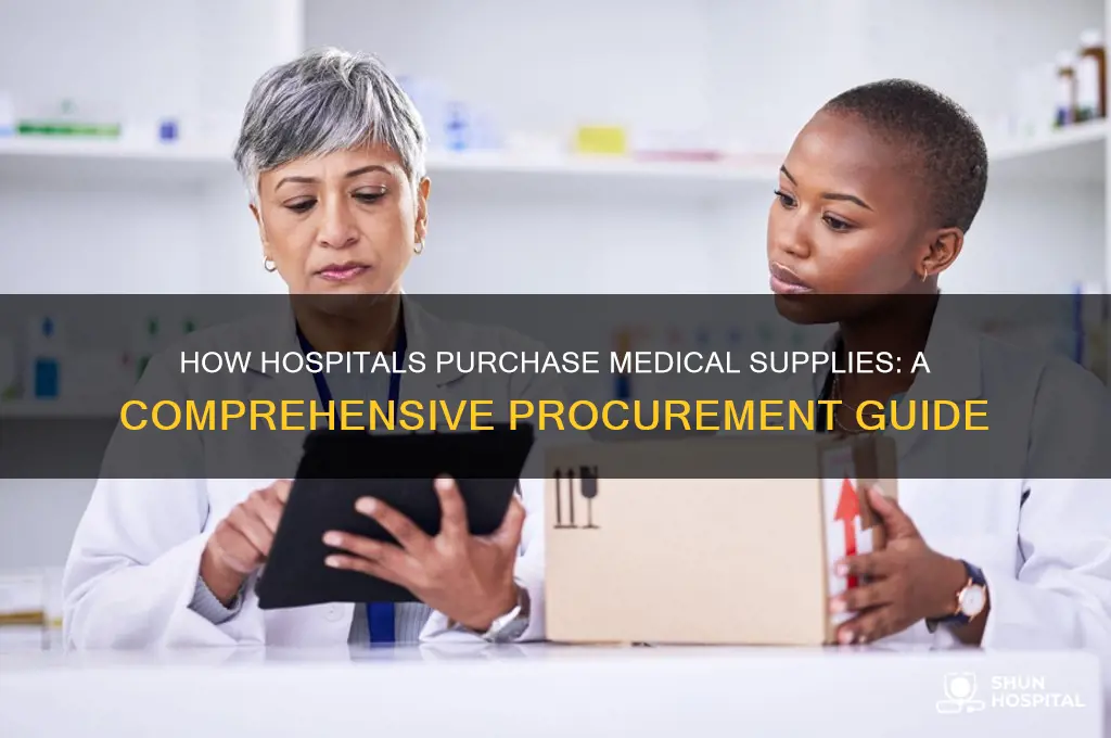 how do hospitals buy supplies