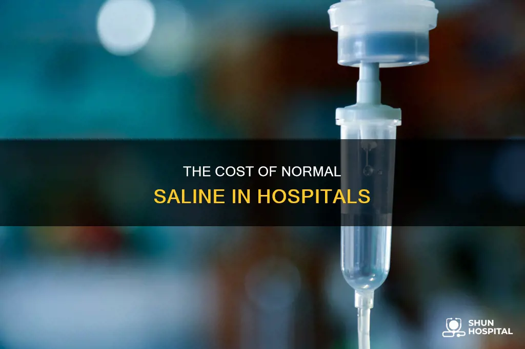 how do hospitals charge for normal saline