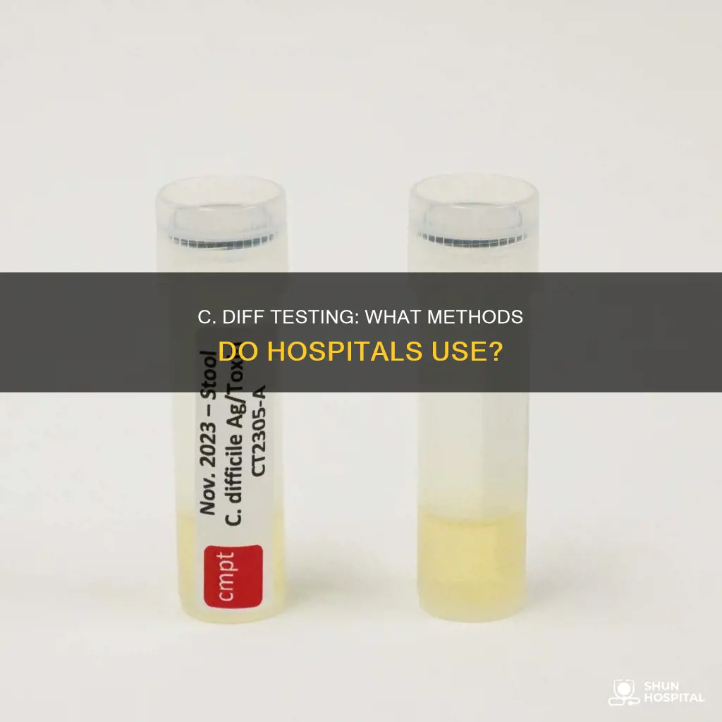 how do hospitals check for c diff