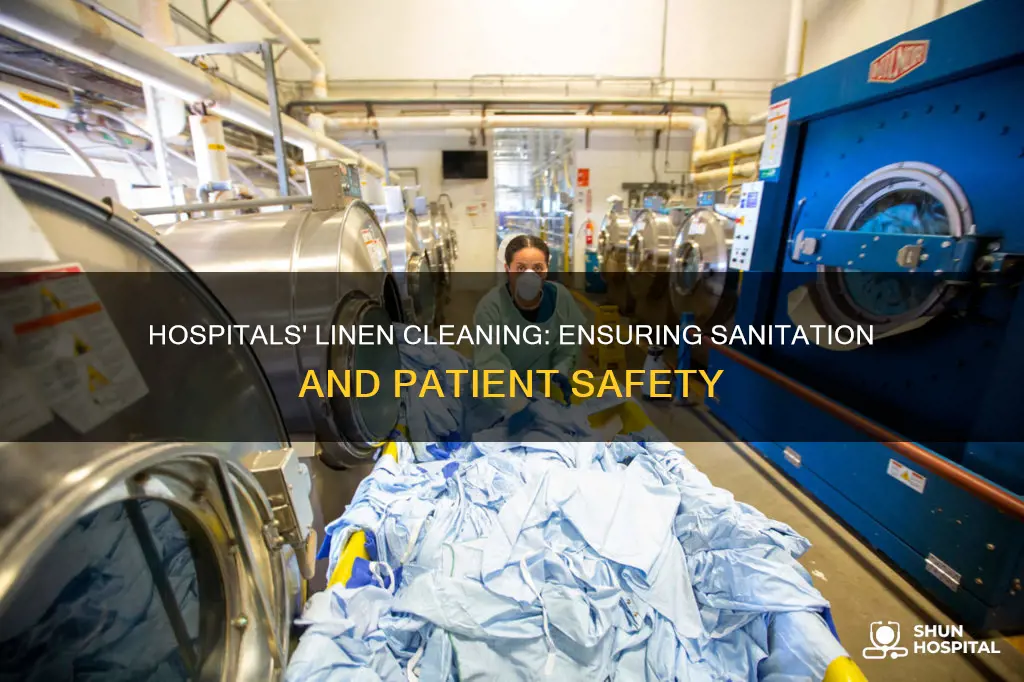 how do hospitals clean sheets and towels