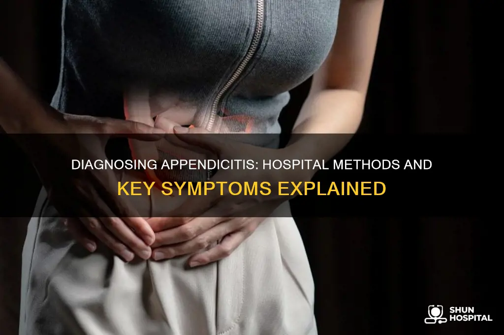 how do hospitals diagnose appendicitis