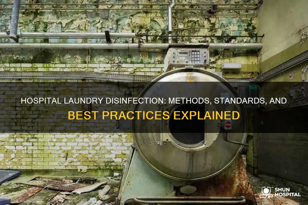how do hospitals disinfect laundry
