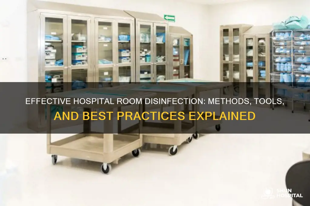 how do hospitals disinfect rooms