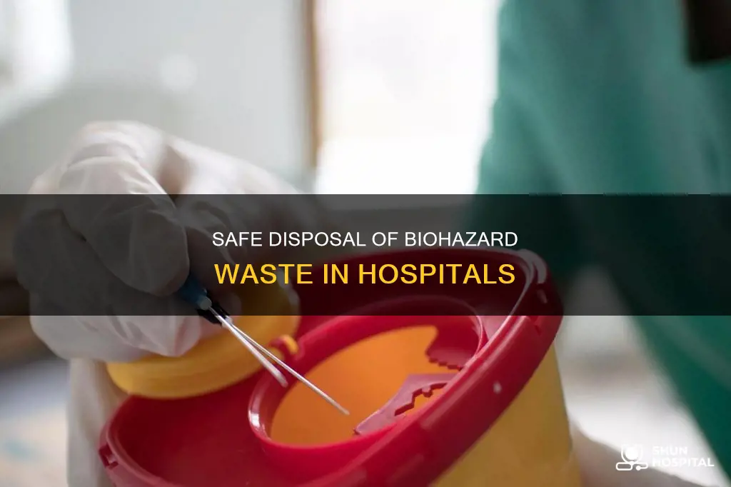 how do hospitals dispose of biohazard waste