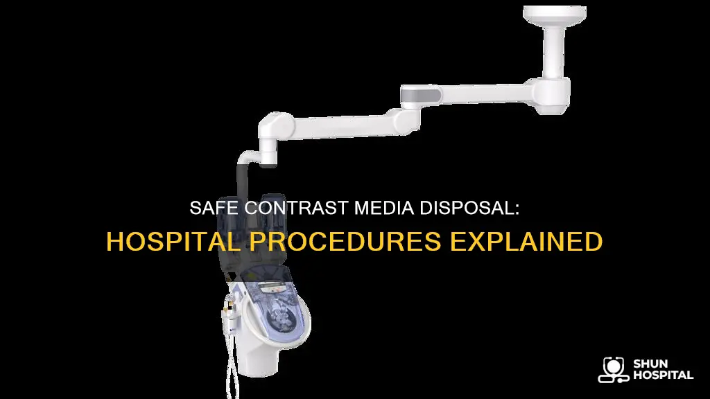 how do hospitals dispose of contrast media