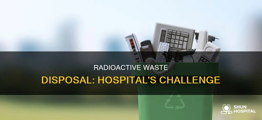 how do hospitals dispose of radioactive waste