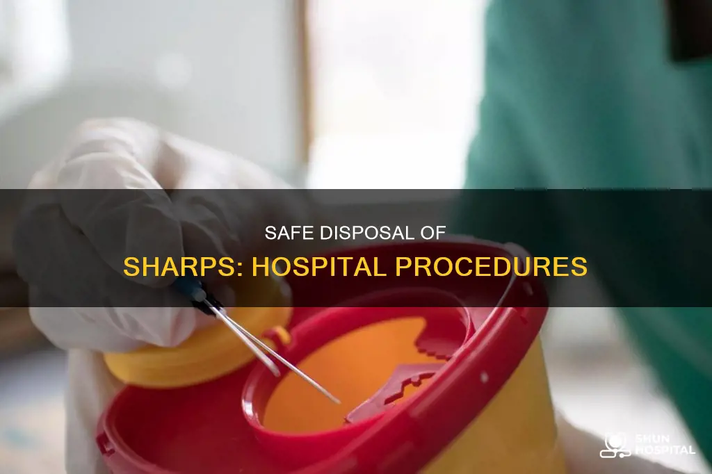 how do hospitals dispose of sharps containers