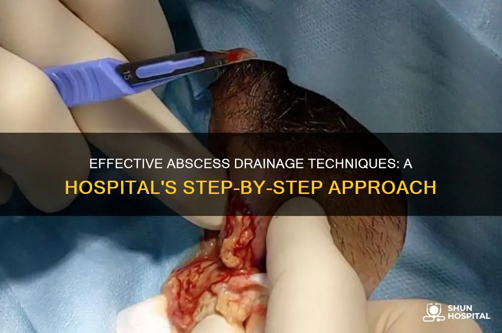 how do hospitals drain abscess
