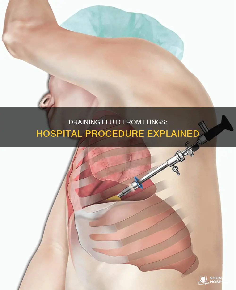 how do hospitals drain fluid from lungs