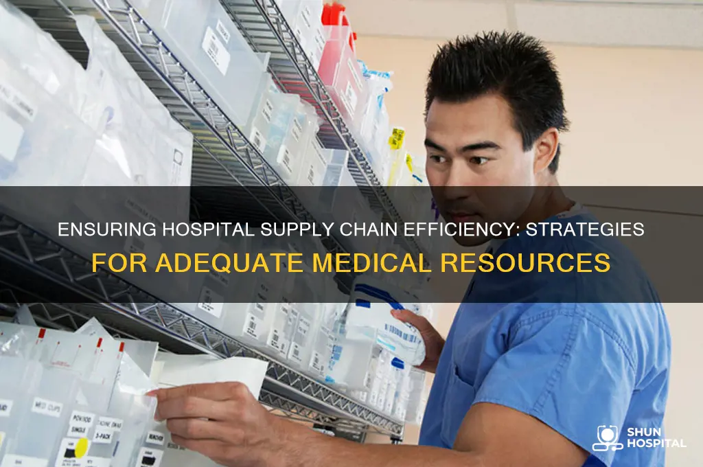 how do hospitals make sure they have adequate supplies